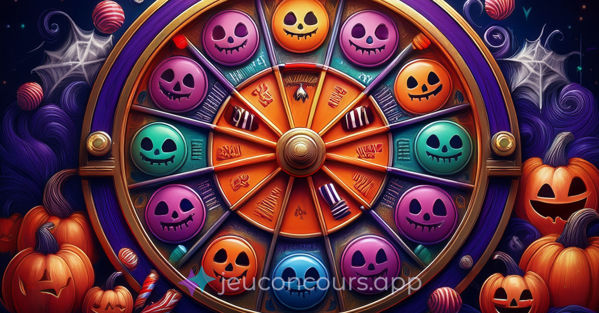 Halloween roue de la terreur jeu concours